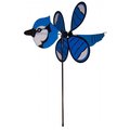 In The Breeze In The Breeze ITB2818 Blue Jay Baby Bird Spinning Garden Stake ITB2818